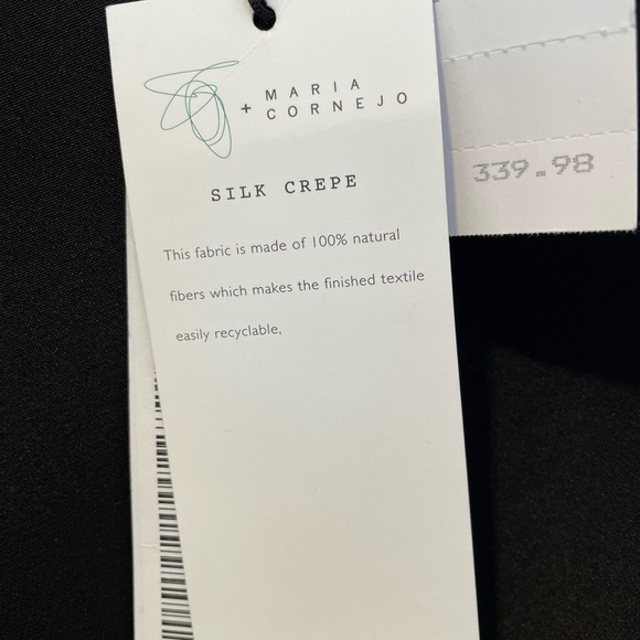 NWT Maria Cornejo Black Silk Skirt, Size 14 - Picture 5 of 6